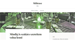 Desktop Screenshot of mithraszetterem.hu