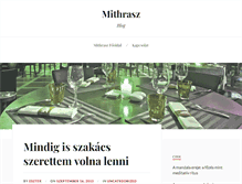 Tablet Screenshot of mithraszetterem.hu